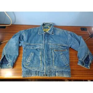 Vintage SOHO Jean Jacket Trilogy Sports Womens Small Outdoor Blue Insulated